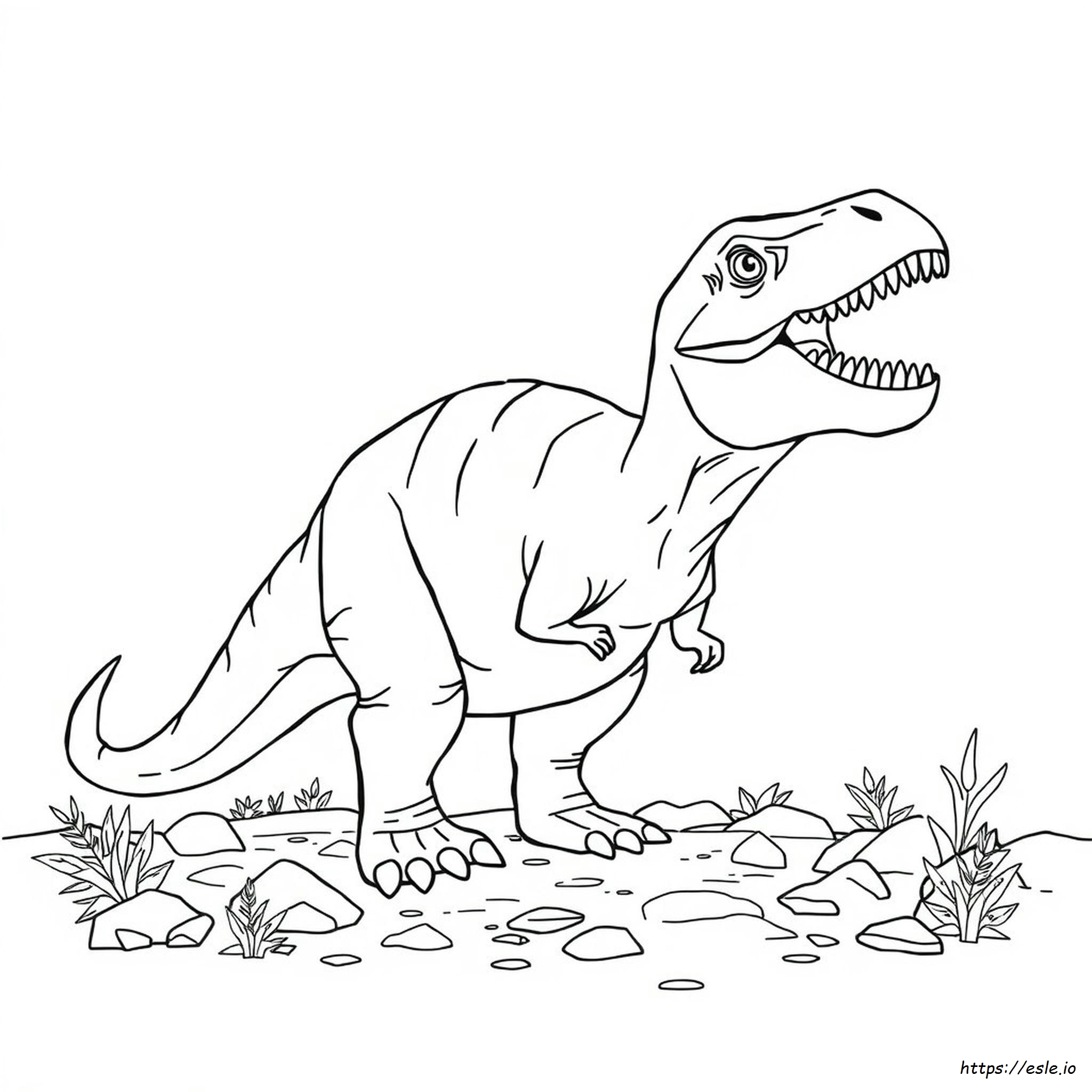 Coloriage Carcharodontosaurus