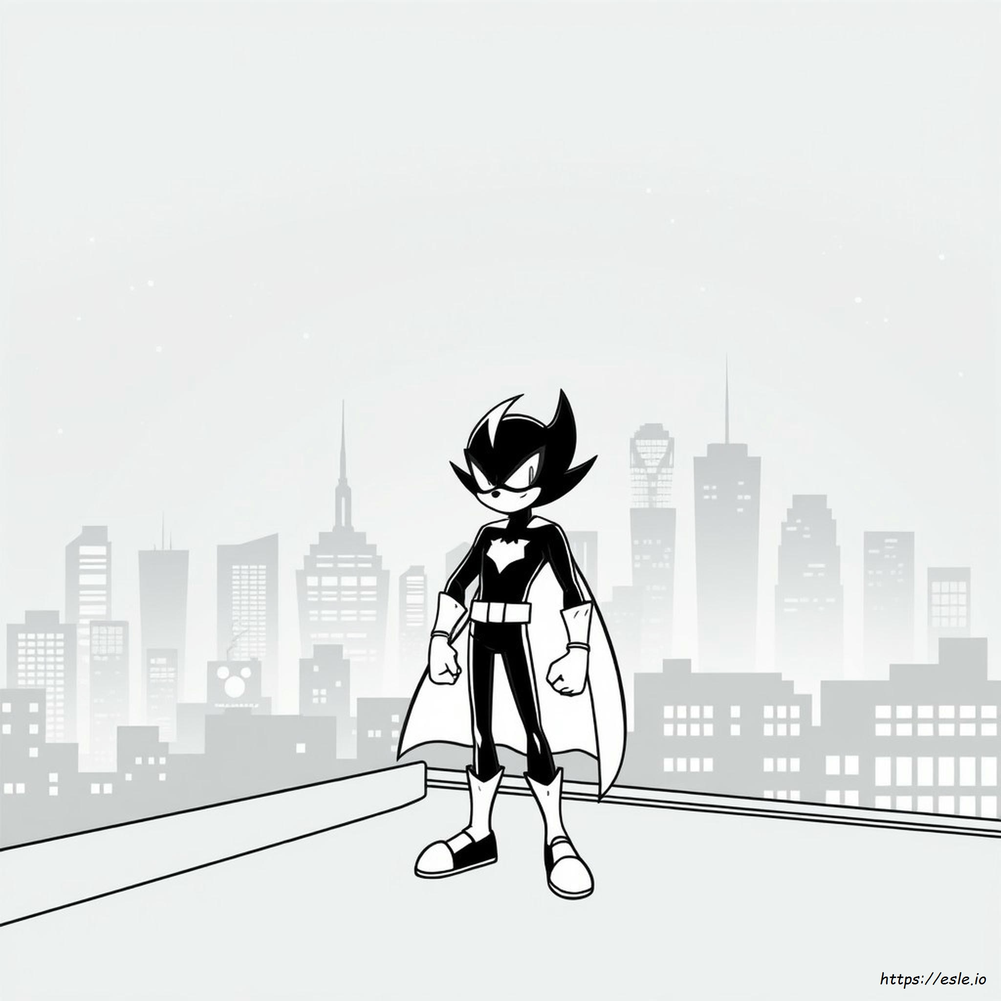 Free Printable Super Shadow Coloring Pages
