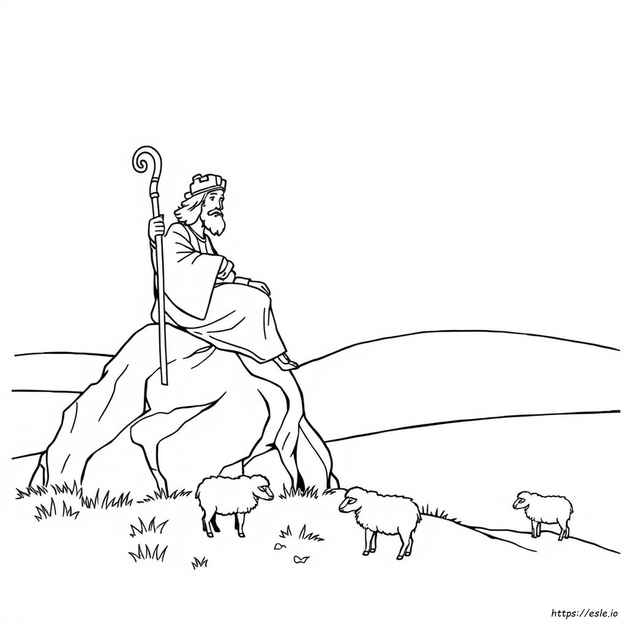 Jesus Is My Shepherd Coloring Page