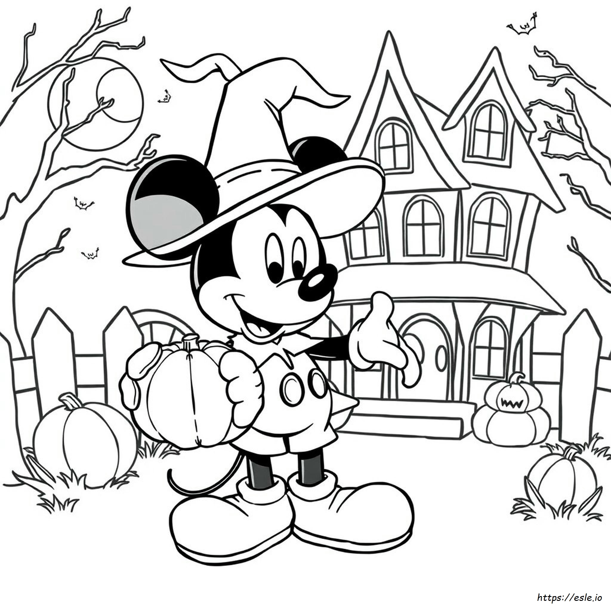 Mickey Halloween Ausmalbilder Zum Ausdrucken