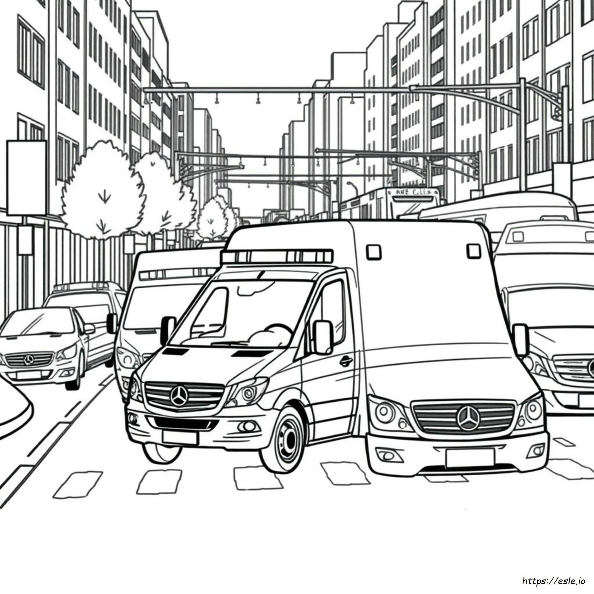 Ambulance Colouring Pictures