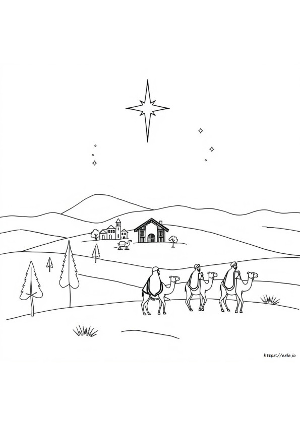 Bethlehem Coloring Sheet