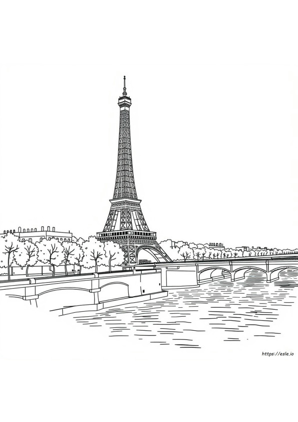 Disegni Da Colorare Di Parigi Per Adulti
