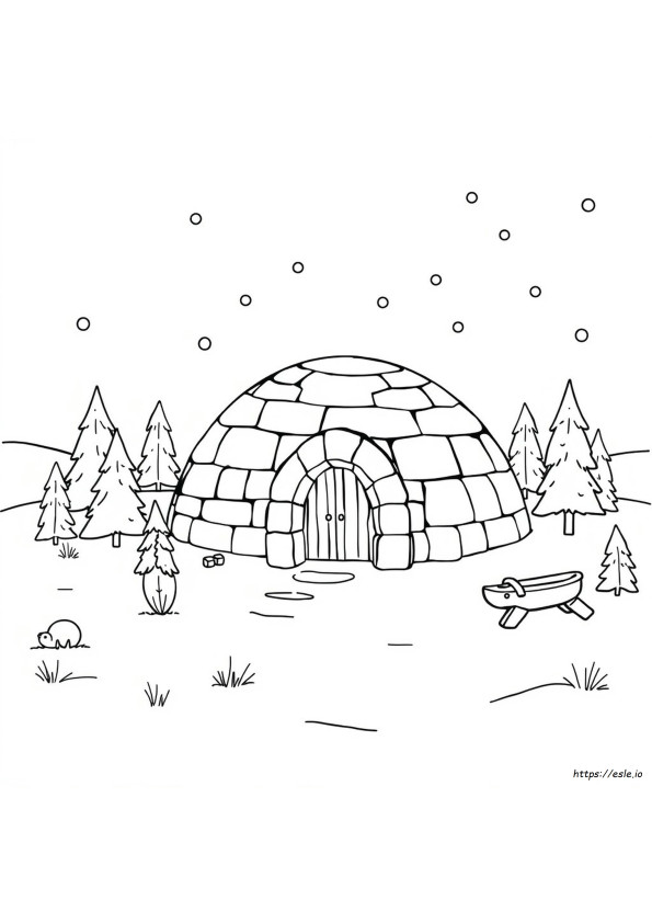 Iglu Színező