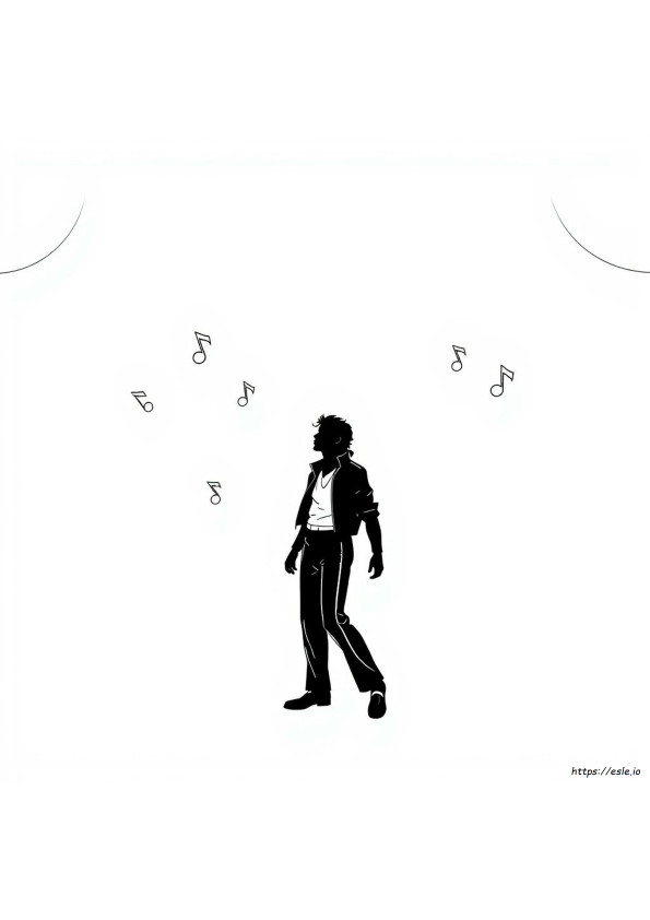 Gambar Mewarnai Michael Jackson Dapat Dicetak