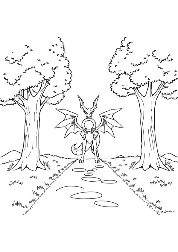 Arceus Colouring