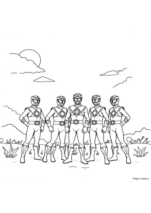 Power Rangers Mighty Morphin Da Colorare E Stampare