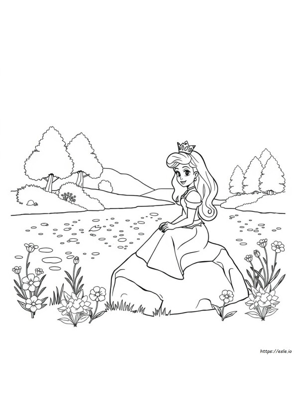 Cartoon Princess Coloring Pages