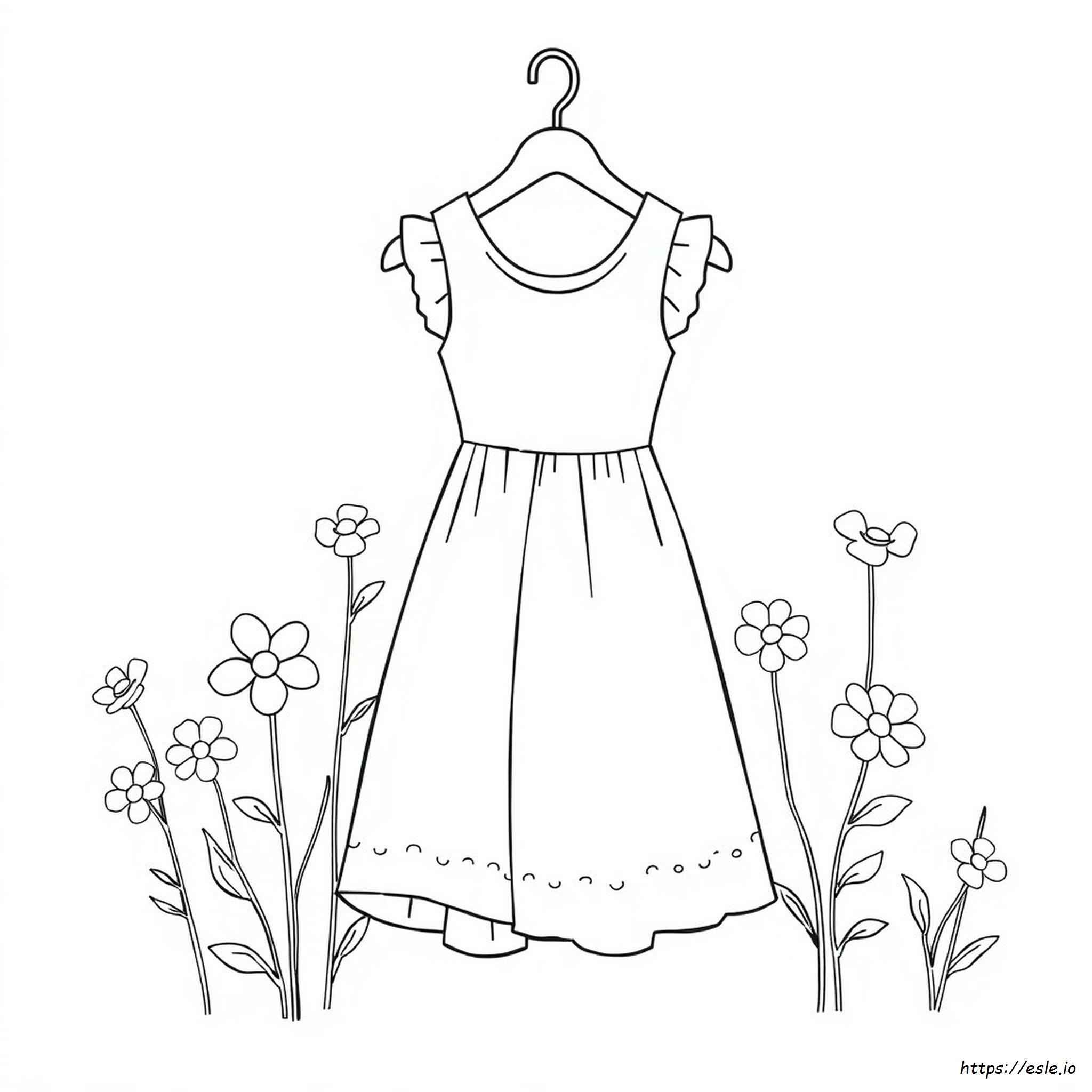 Hermoso Vestido, Páginas Para Colorear De Vestidos