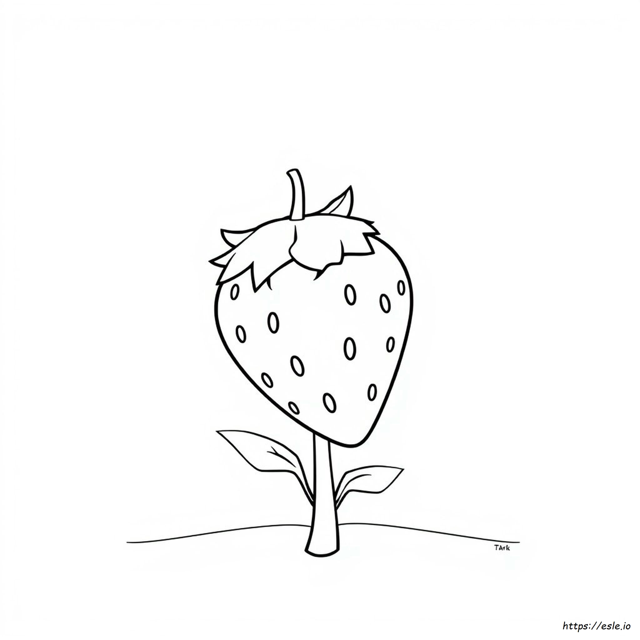 Picture Of Strawberry For Colouring