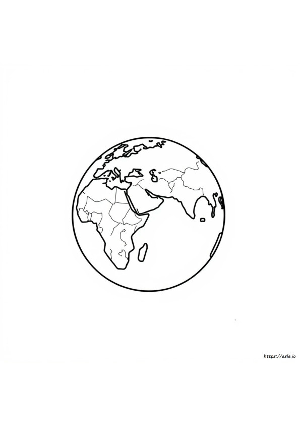 Simple Earth Colouring
