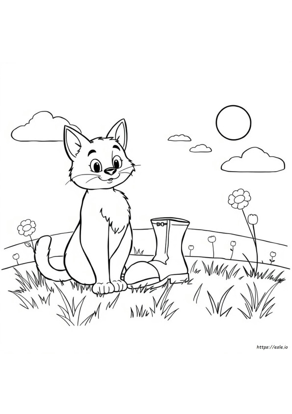 Gestiefelter Kater Ausmalbilder