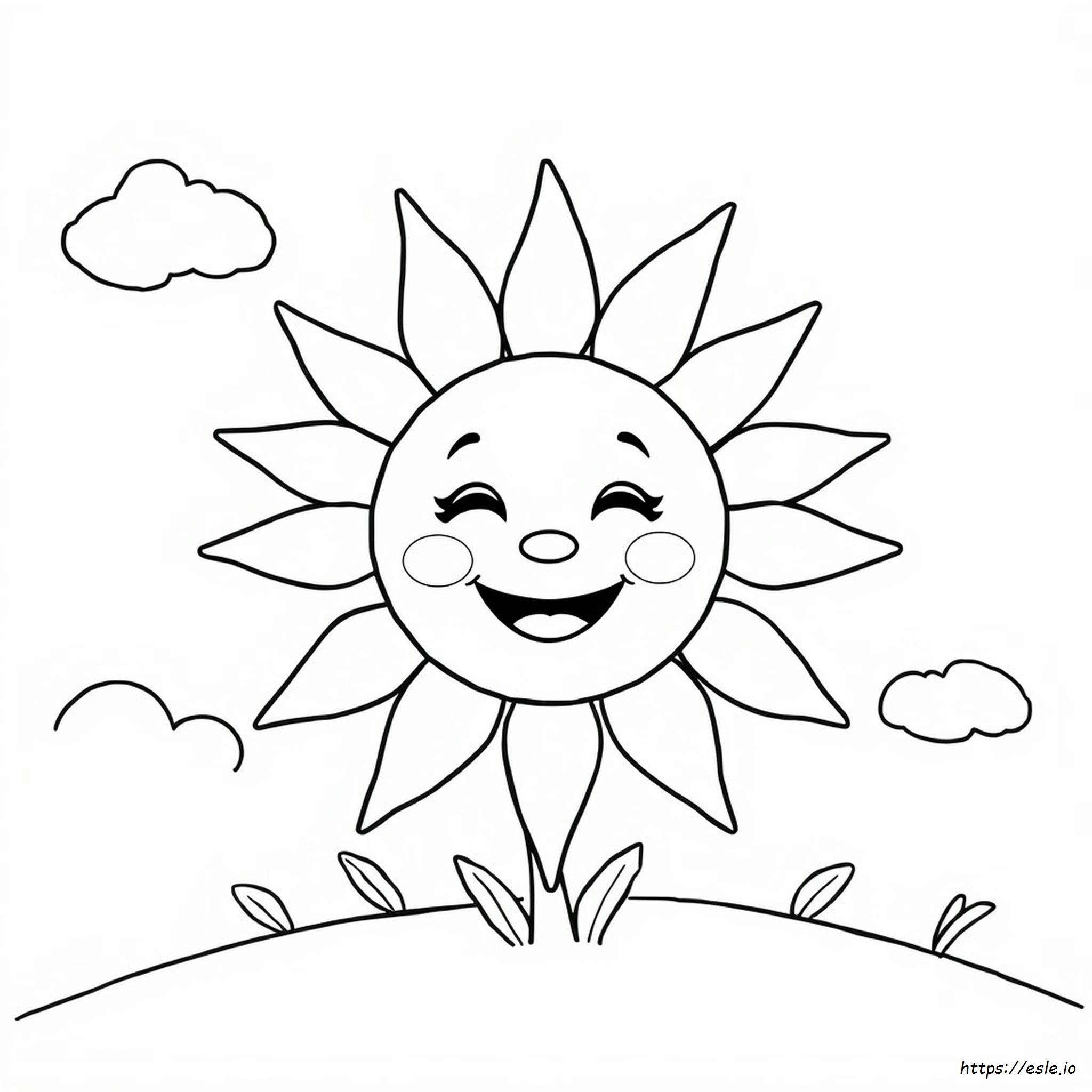 Cute Sun Coloring Pages