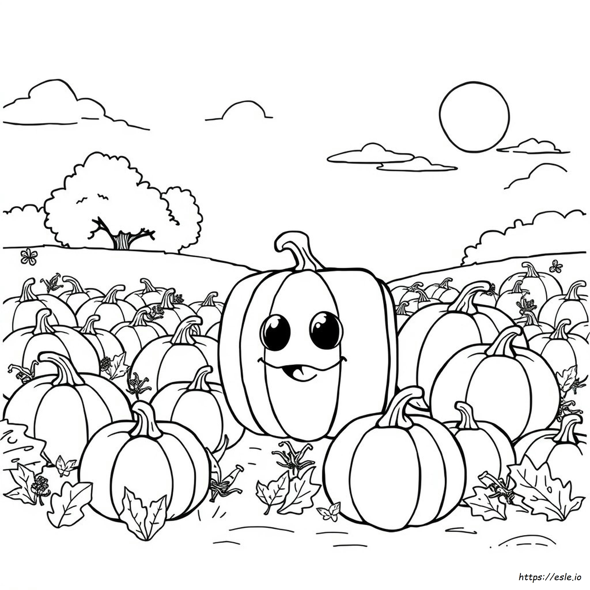 Spookley Square Pumpkin Coloring Pages