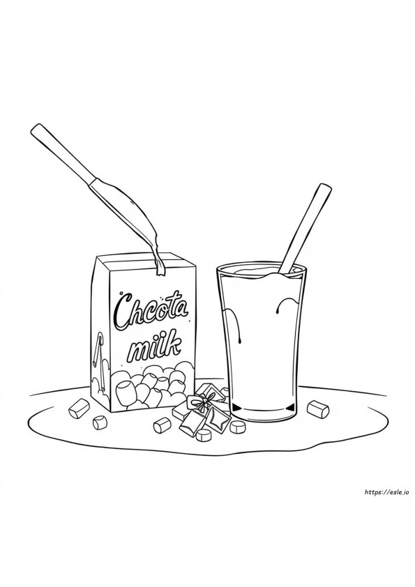 Leite Achocolatado Para Colorir