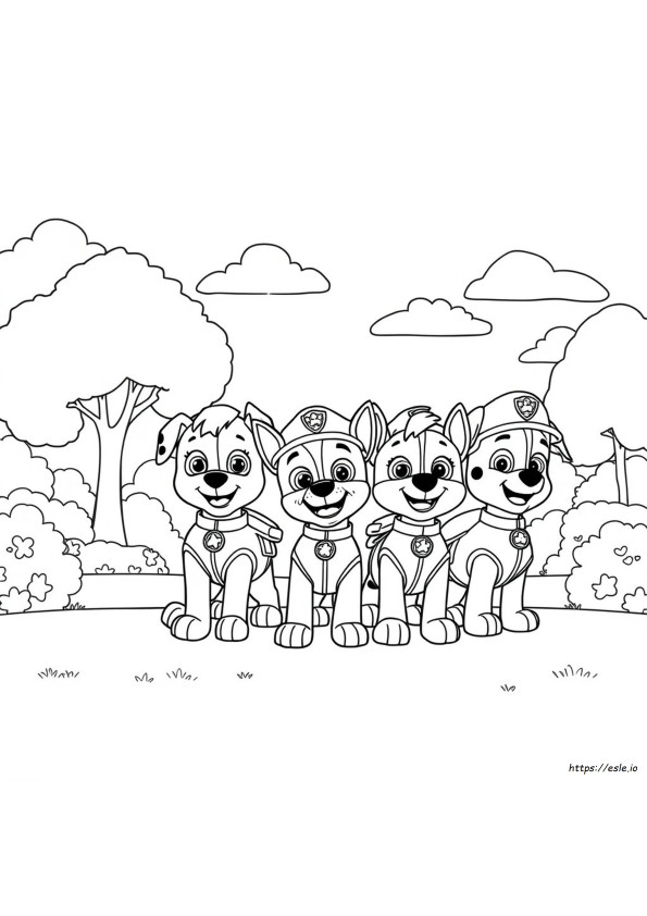 Coloring Pages Paw Patrol Da Colorare