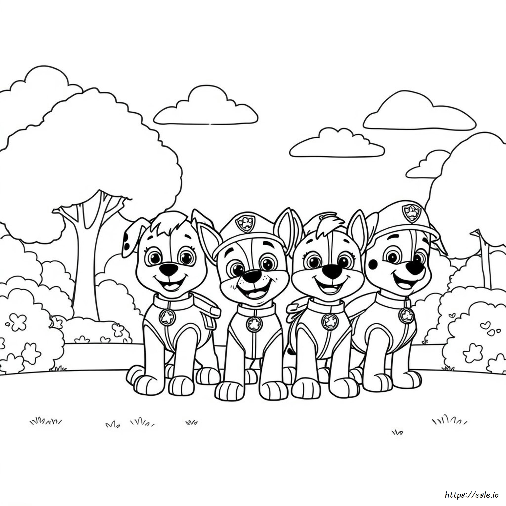 Dibujos De Paw Patrol Para Colorear