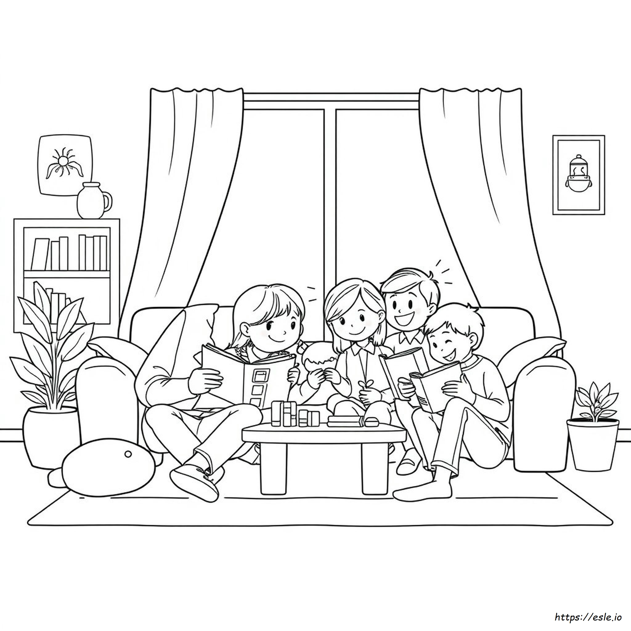 Dibujos Para Colorear De La Familia