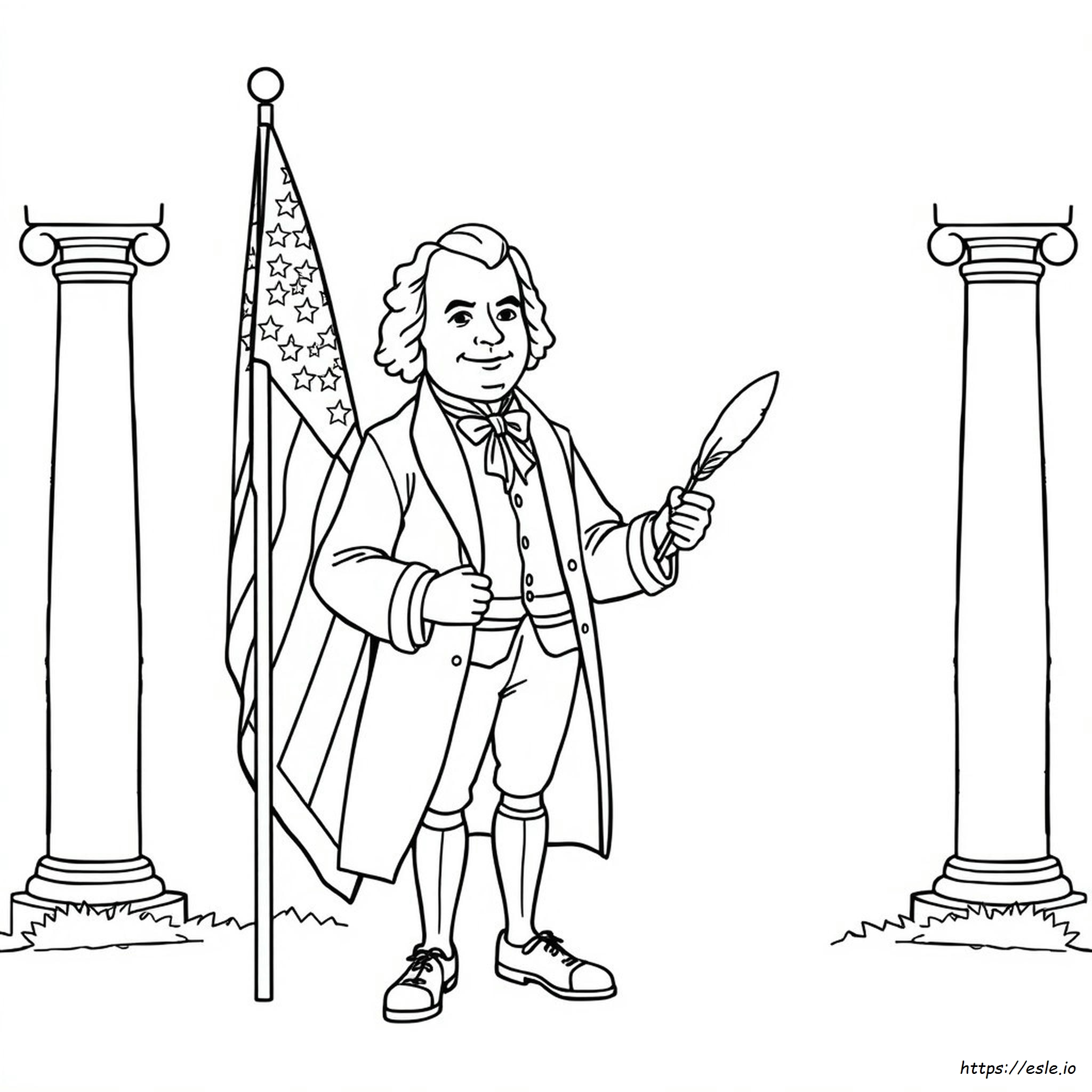 John Adams Para Colorir