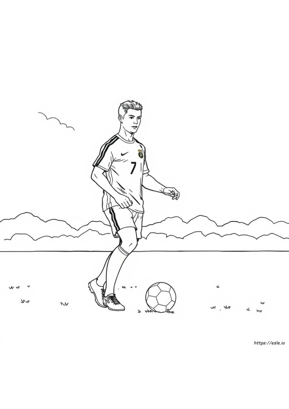 C Ronaldo Coloring Pages