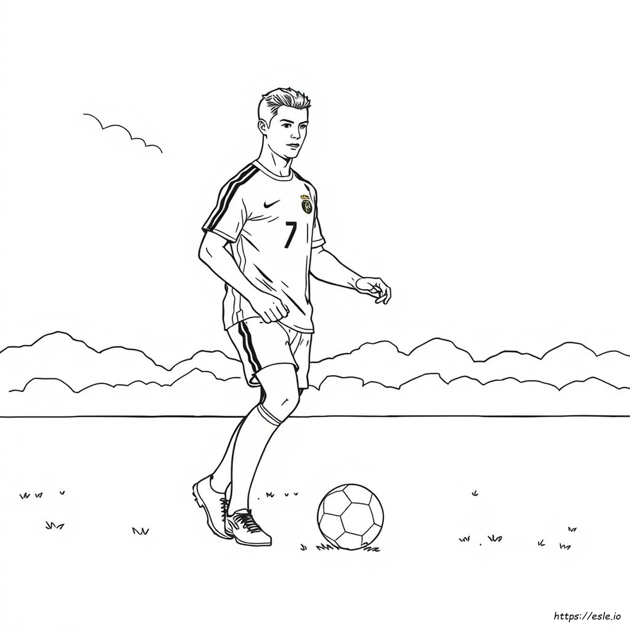 C Ronaldo Coloring Pages