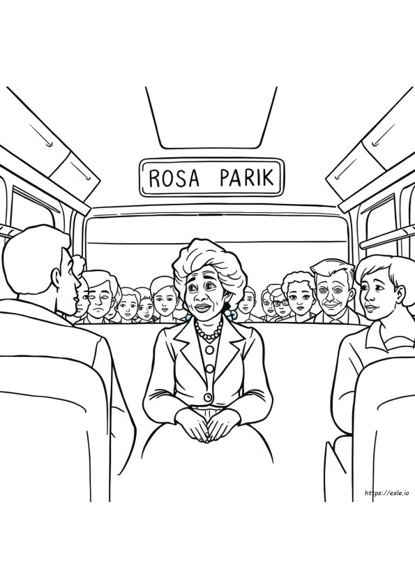 Rosa Parks Colouring