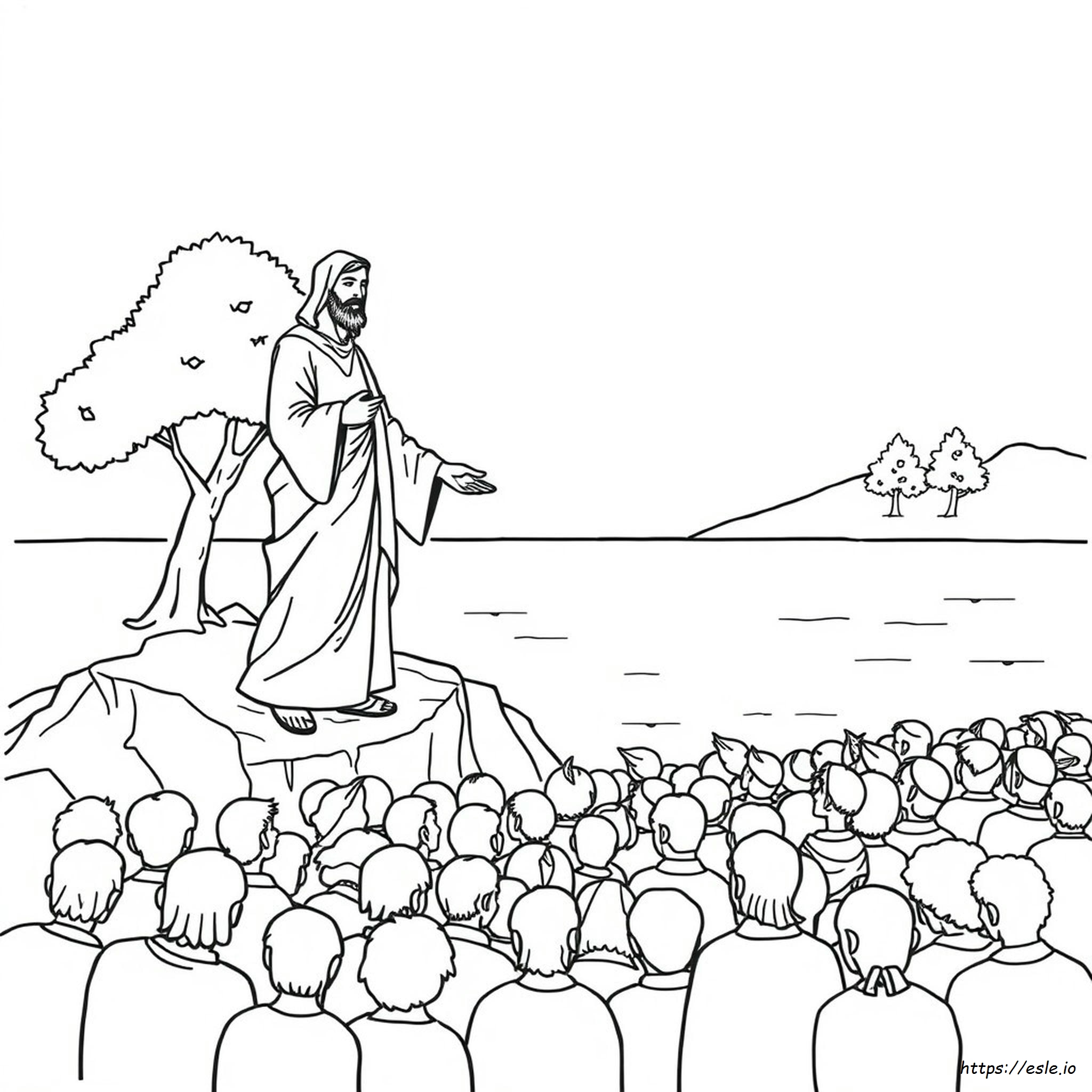 Feeding The Five Thousand Coloring Pages