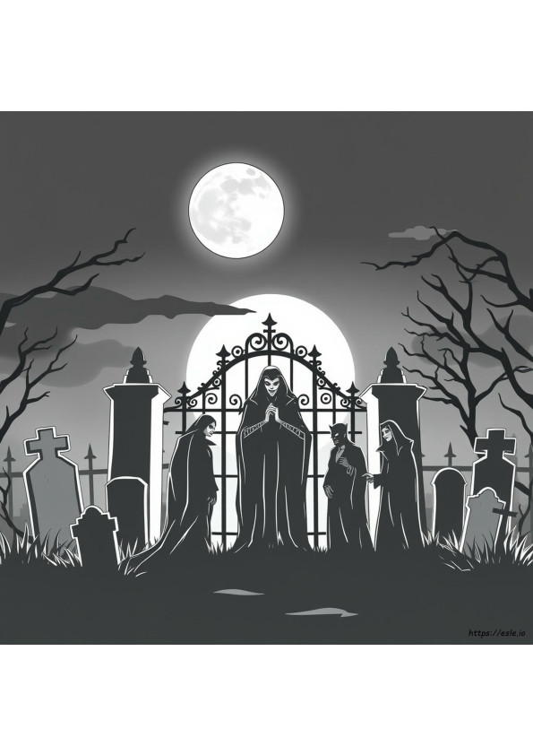 Desene De Colorat Cu Vampiri