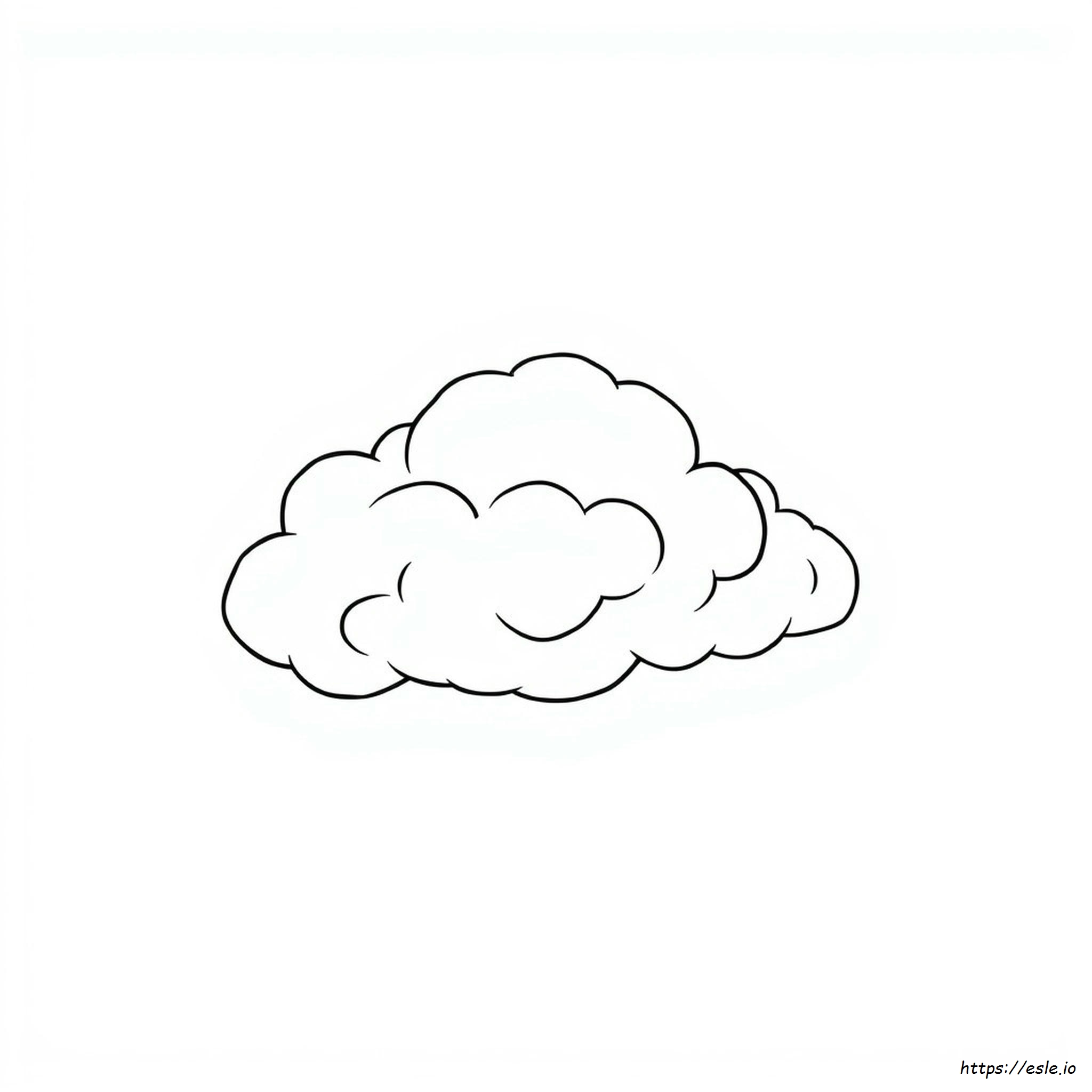 Nuvole Da Colorare E Stampare Gratis