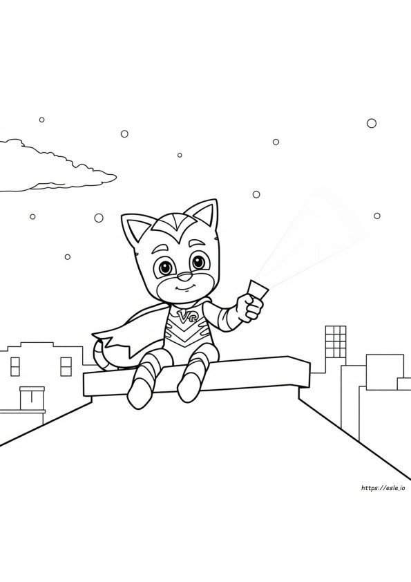 Catboy Pj Mask Coloring