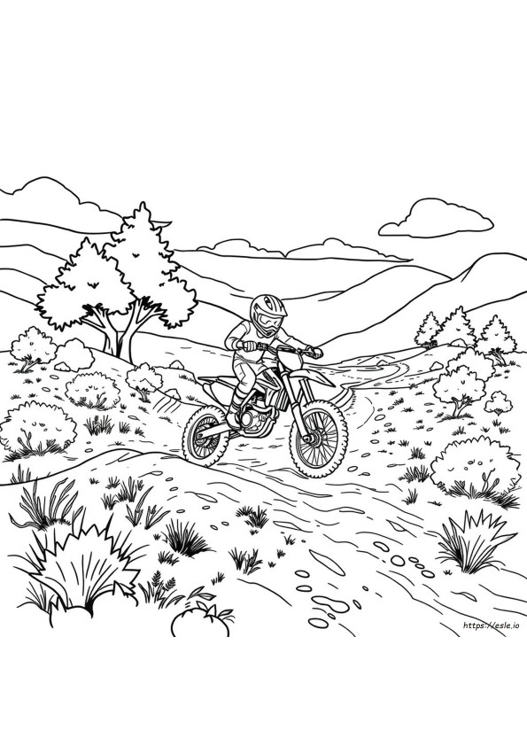 Moto Da Cross Ktm Supercross Da Colorare