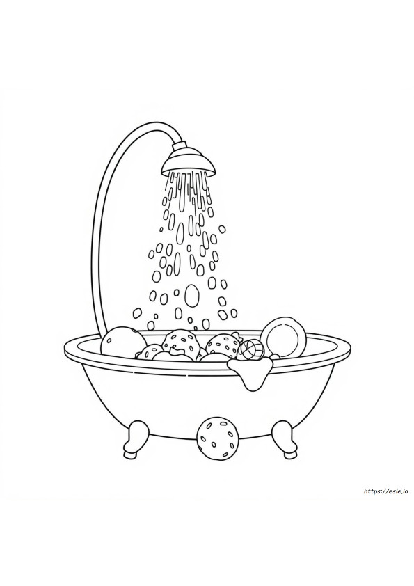 Coloriage Douche