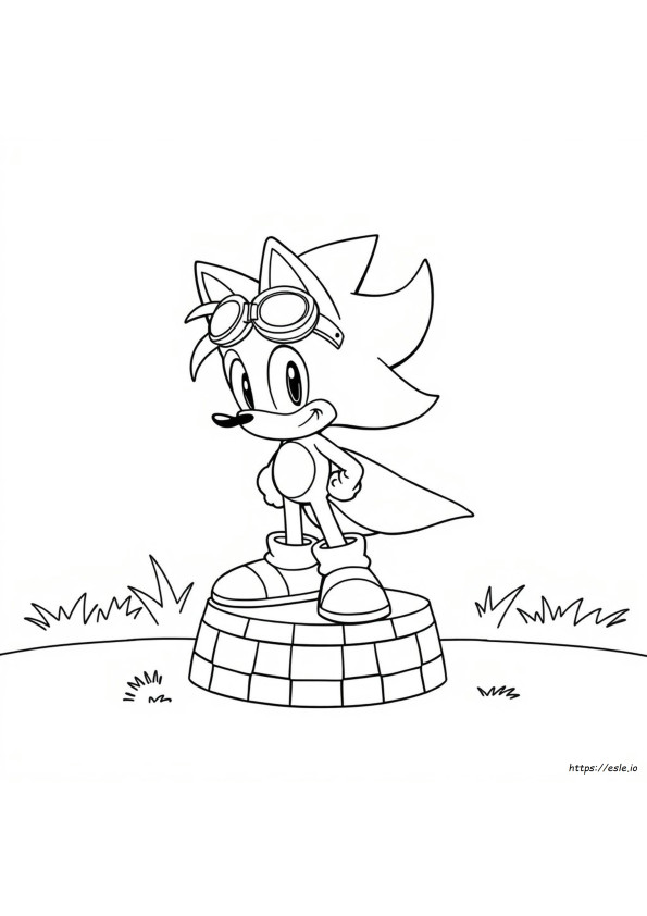 Tiny Sonic Coloring Pages