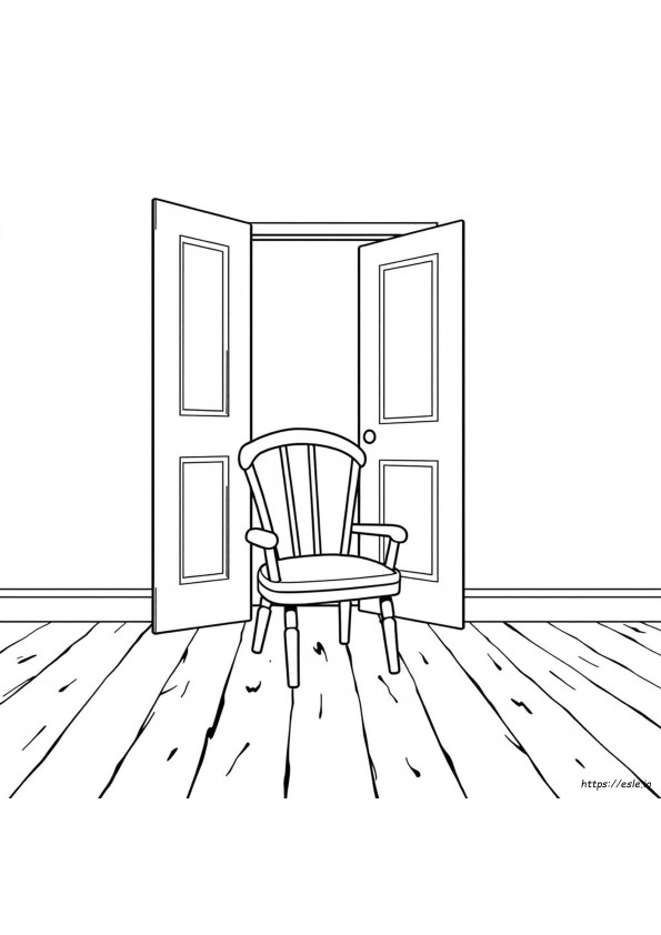 Chair Coloring Pages