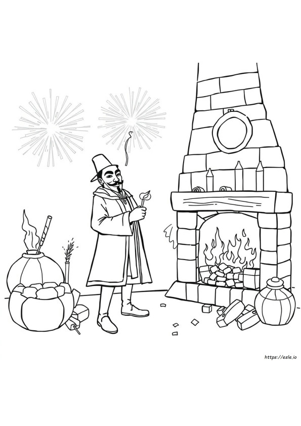 Guy Fawkes Colouring Sheet