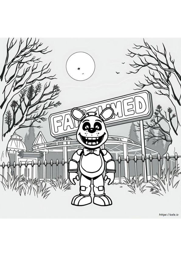 Fnaf Poster Coloring Pages