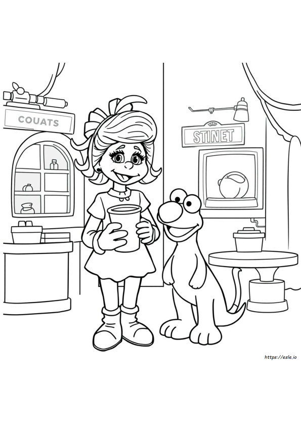 Cindy Lou Who Coloring Page Free