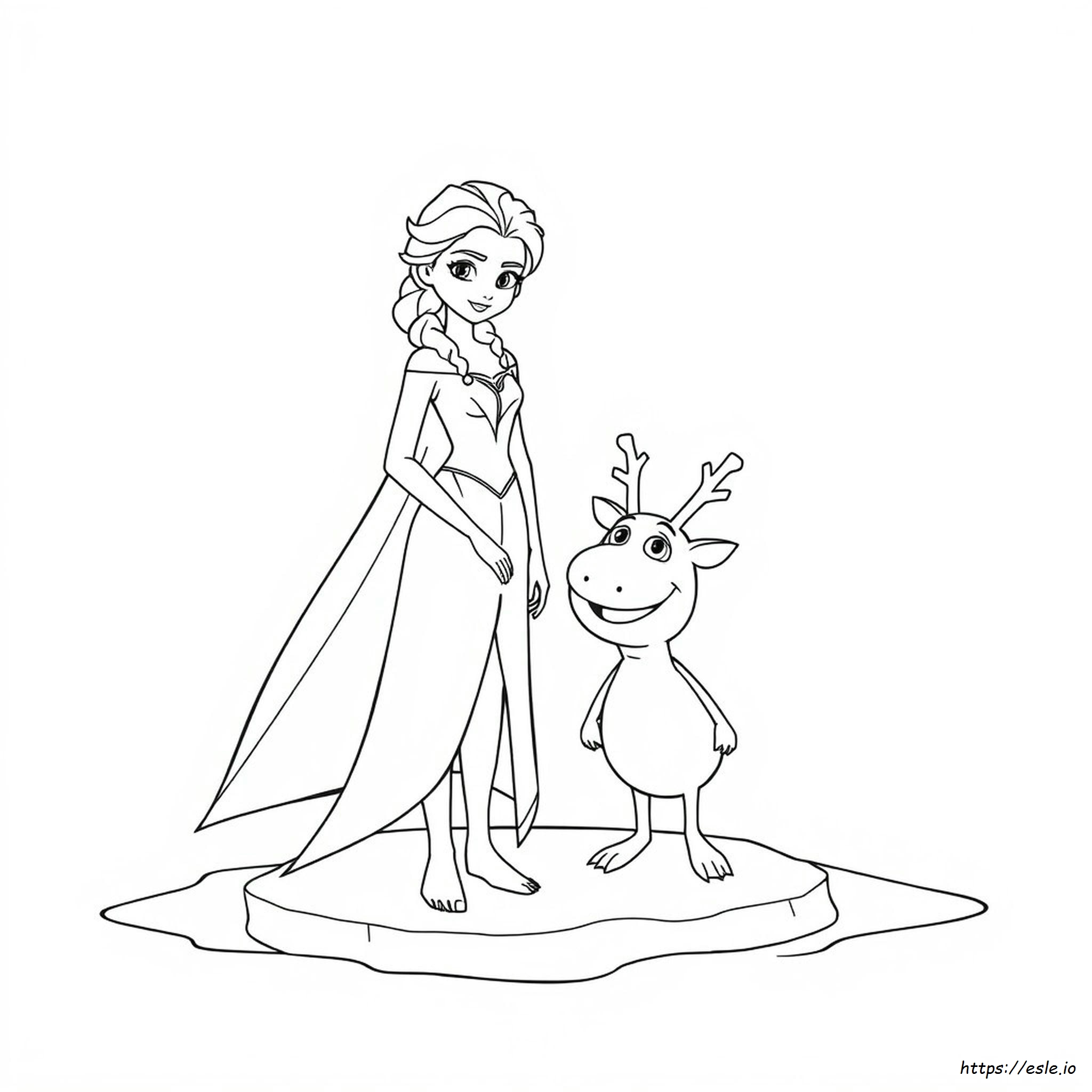 Coloriages Elsa Et Nokk