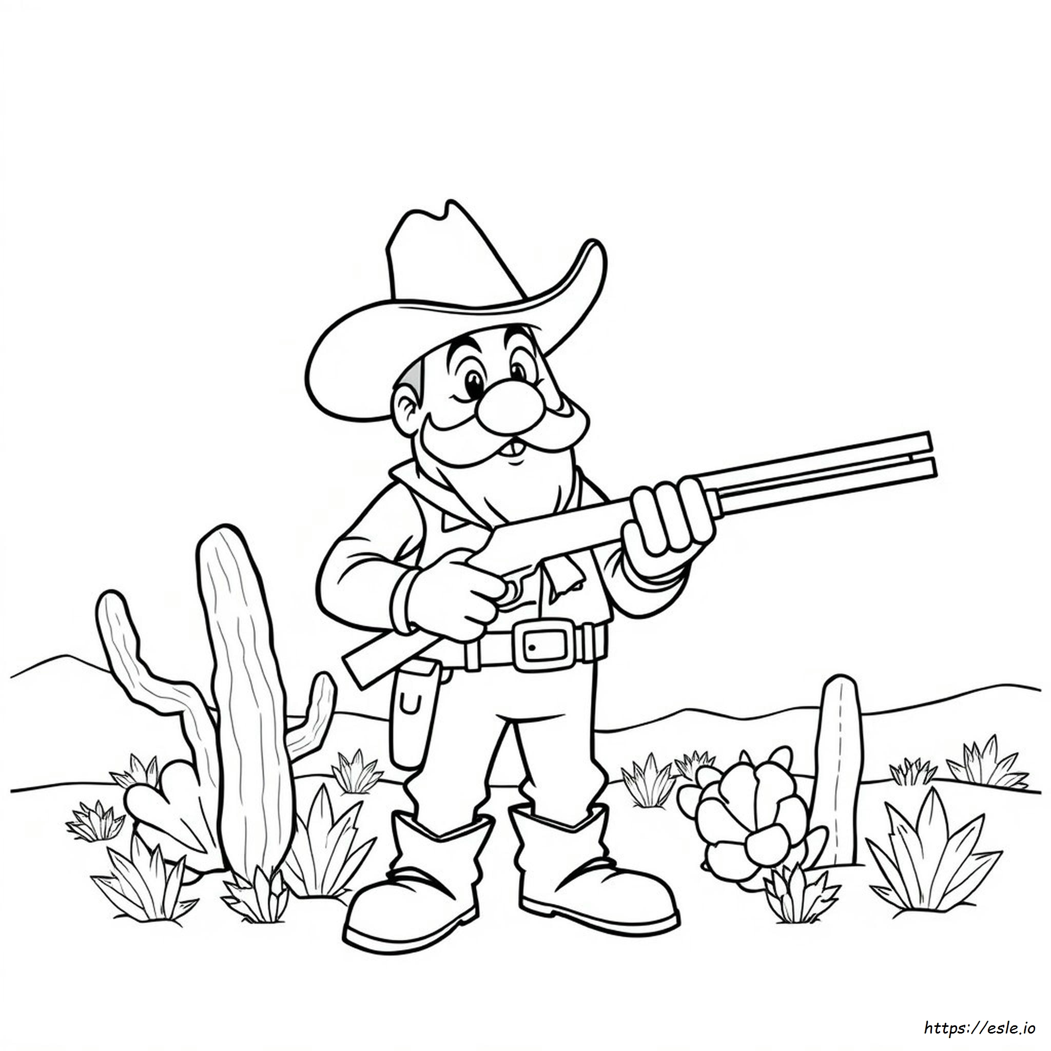 Printable Yosemite Sam Coloring Page