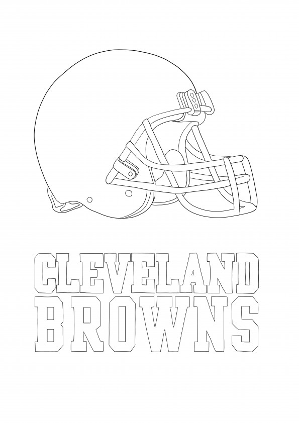 Cleveland Browns Logo is an easy printable for free coloring or saving for later.