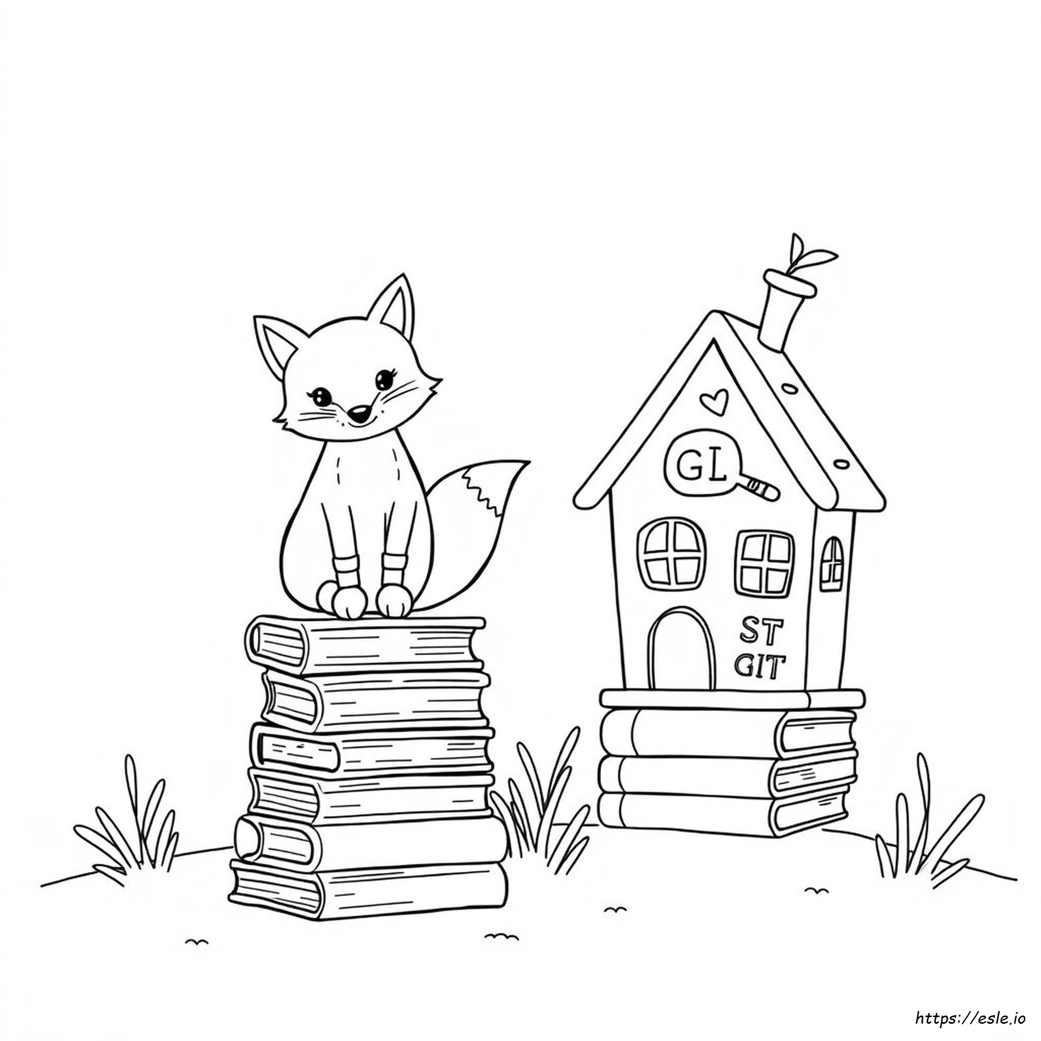 Fox In Socks Coloring Sheet