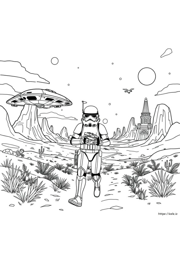 Storm Trooper Kleurplaten