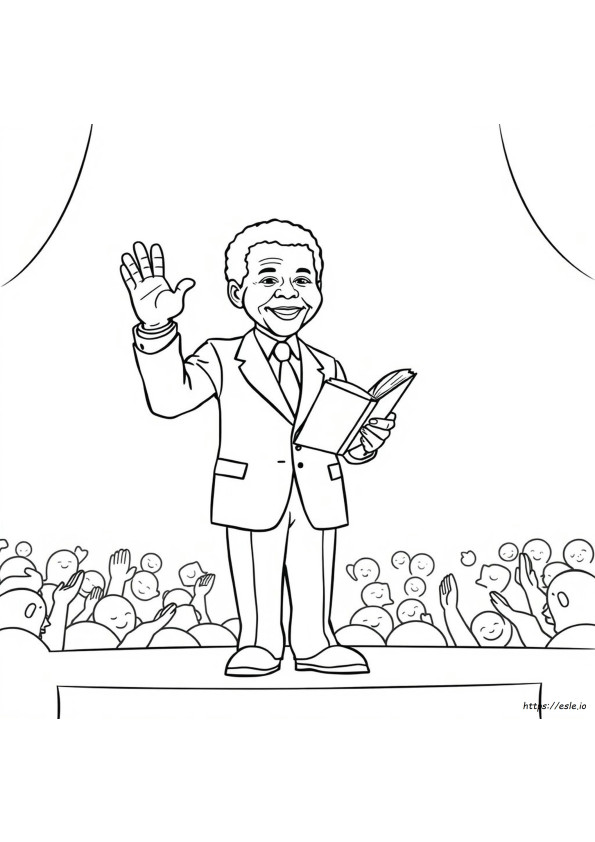 Kolorowanki Nelson Mandela