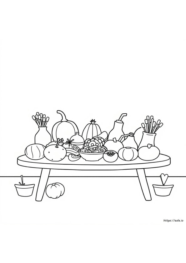 Food Doodle Coloring Pages