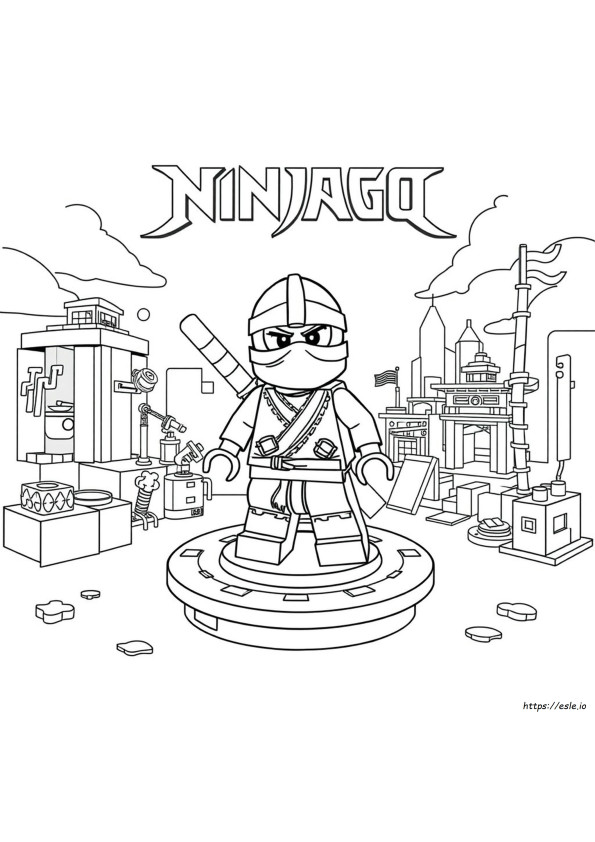 Goldener Ninjago Ausmalbilder