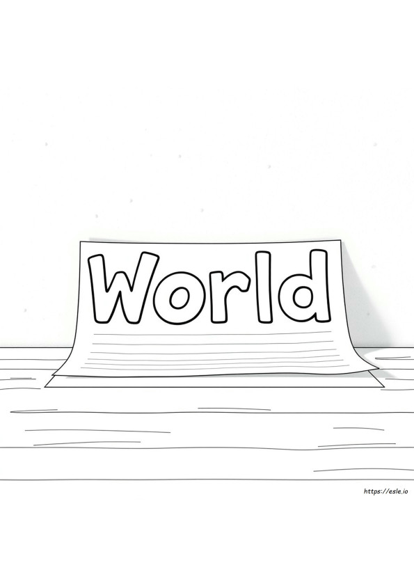 Sfondo Della Pagina Di Stampa Word Da Colorare
