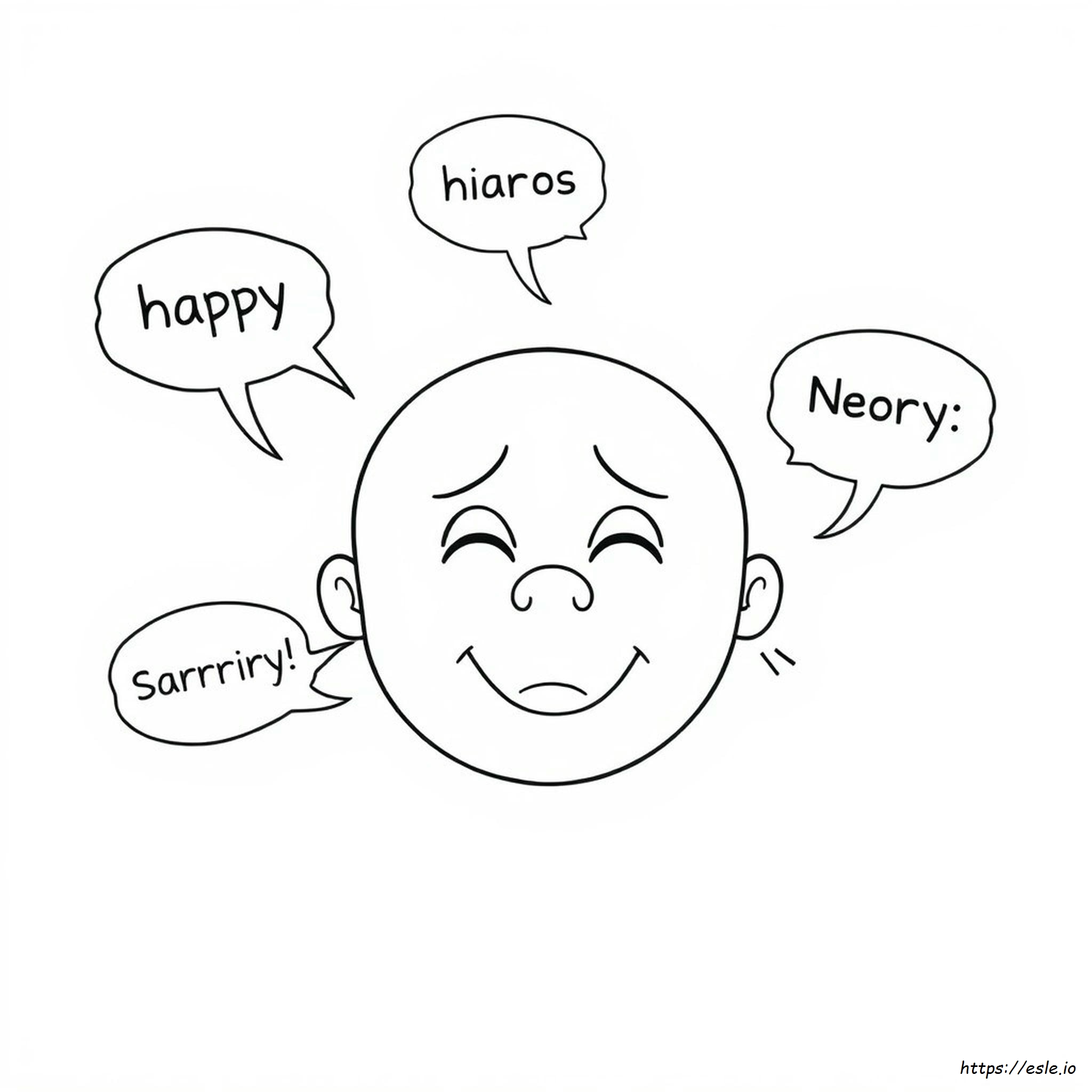 Emotions Coloring Pages Pdf