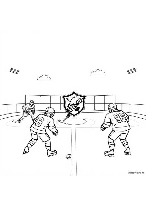 Hockey Team Coloring Pages