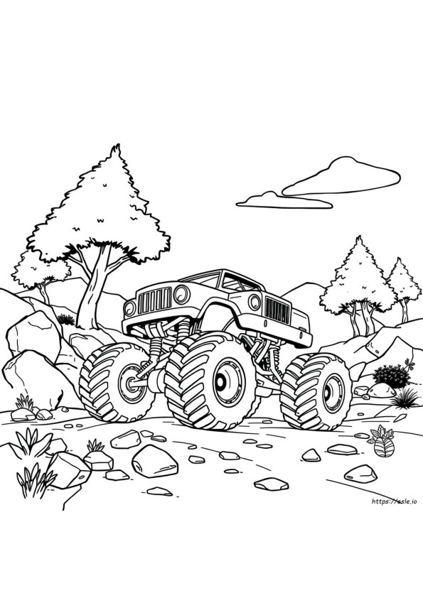 Monster Truck Coloring Pages Online