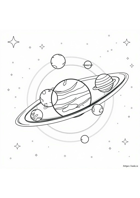 Coloring Planets Of The Solar System
